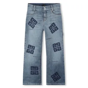 4G Print Straight Leg Jeans