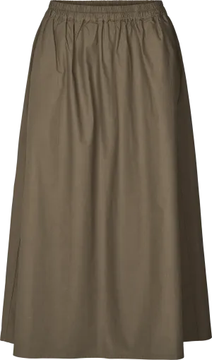 Astrid Long Skirt Poplin - Bungee Cord