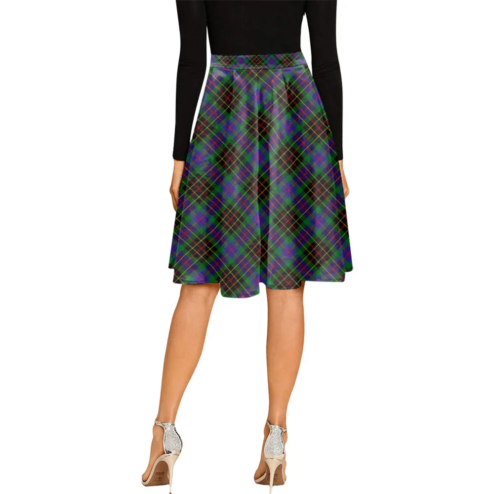 Brodie Hunting Modern Tartan Melete Pleated Midi Skirt