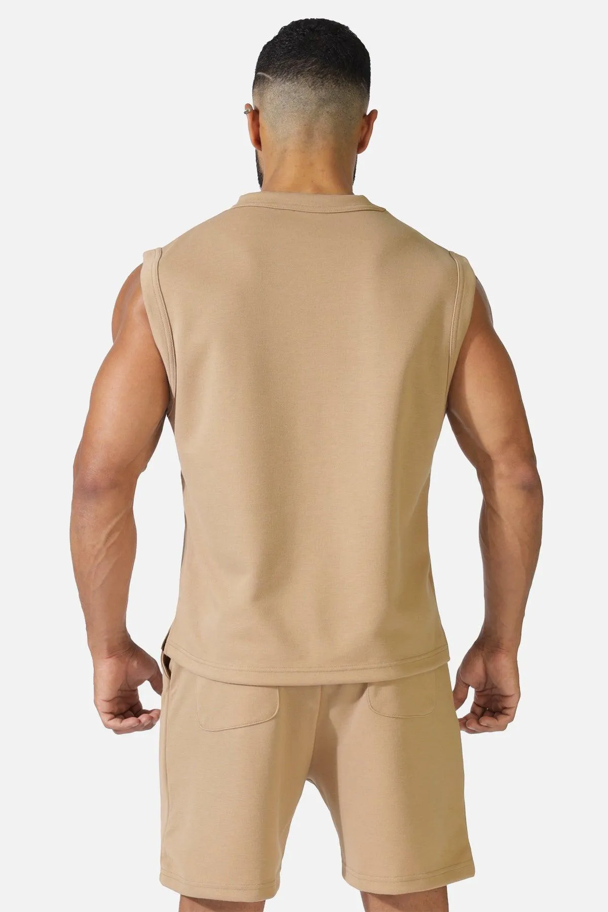 Casual Muscle Vest - Khaki