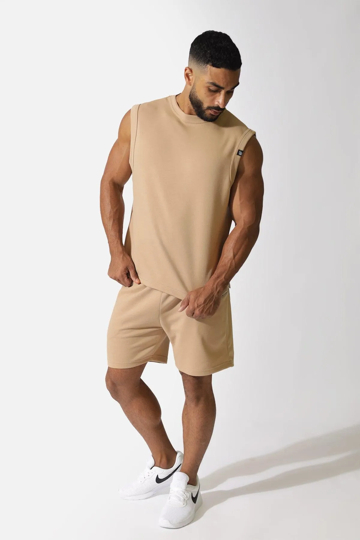 Casual Muscle Vest - Khaki