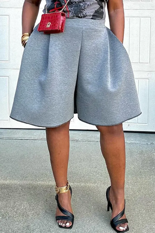 Casual Oversize Wide-leg Shorts