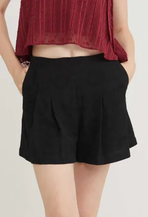 Cherry Blossom Wide Leg Pleated Shorts