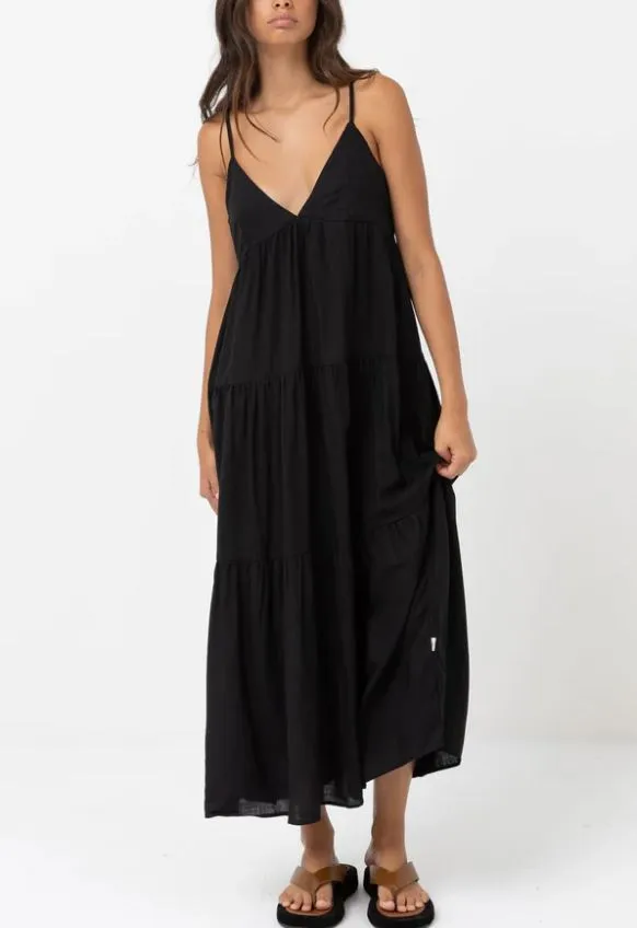 CLASSIC TIERED MIDI DRESS