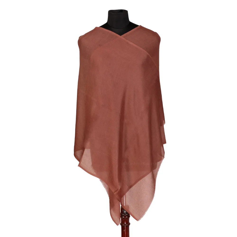 Deep Brown Woolen Stole