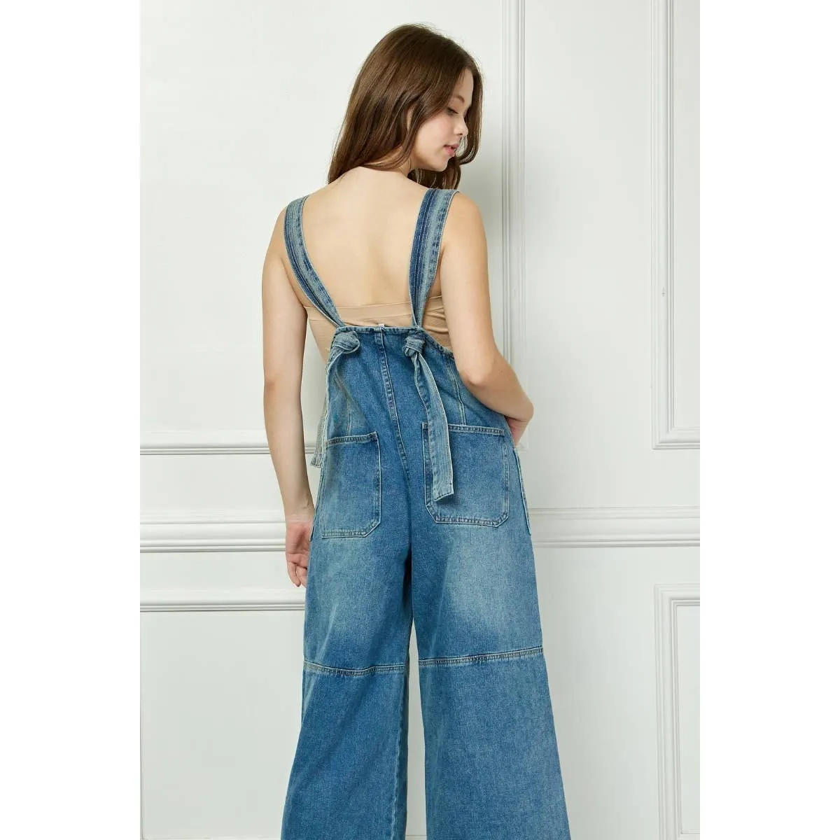 Denim Multi Button Fatigue Overall