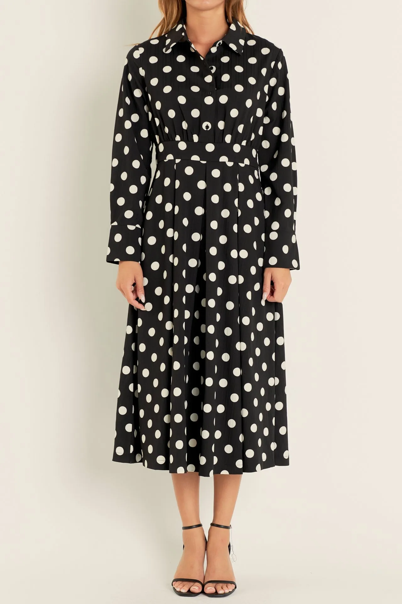 English Factory - Polka Dot Shirt Dress