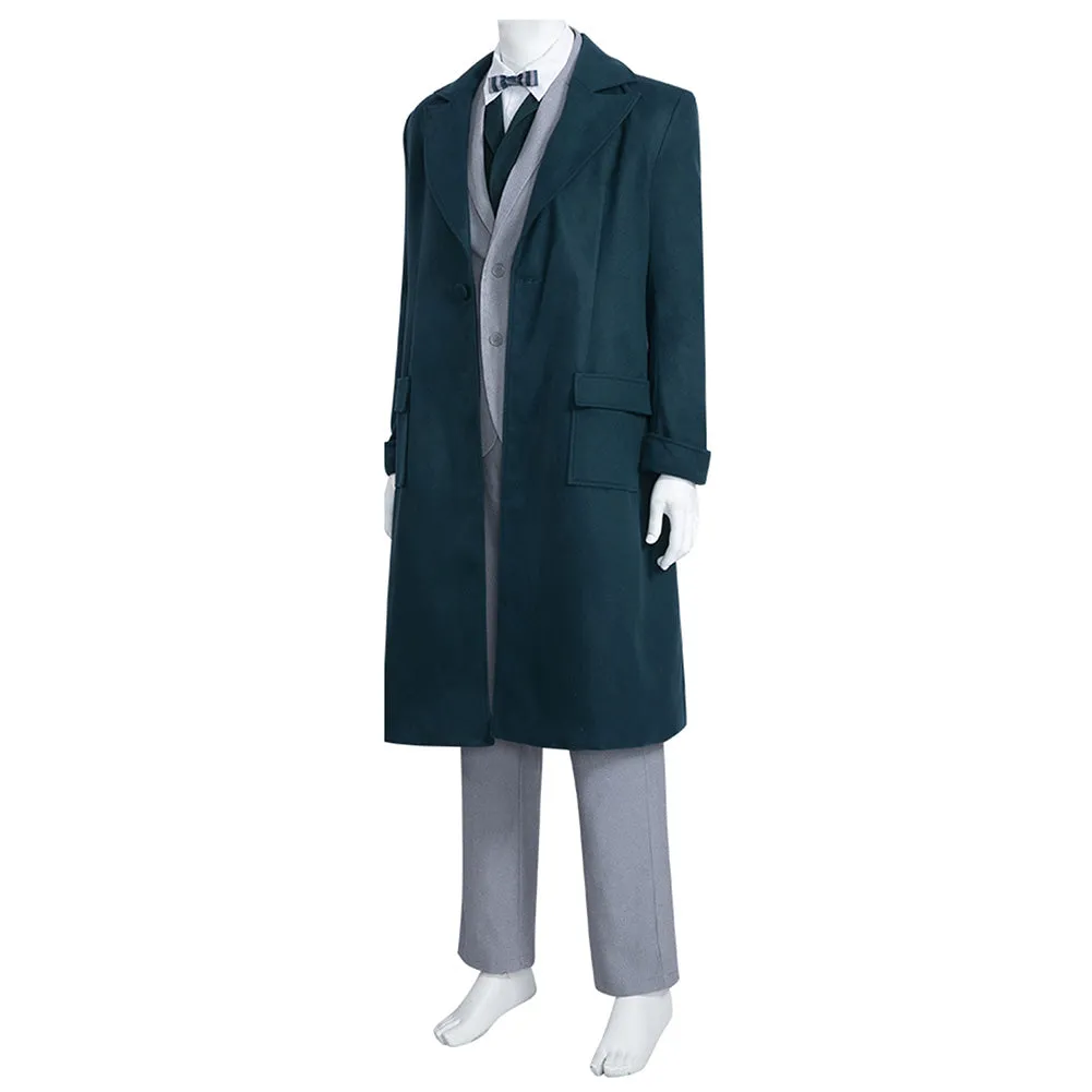 Fantastic Beasts: The Secrets of Dumbledore 2022 Newt Scamander Cosplay Costume Outfits Halloween Carnival Suit