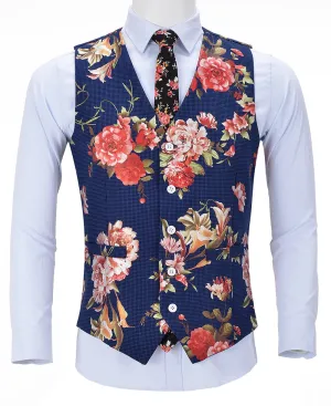 Fashion Waistcoat Patterned V Neck Suit Vest