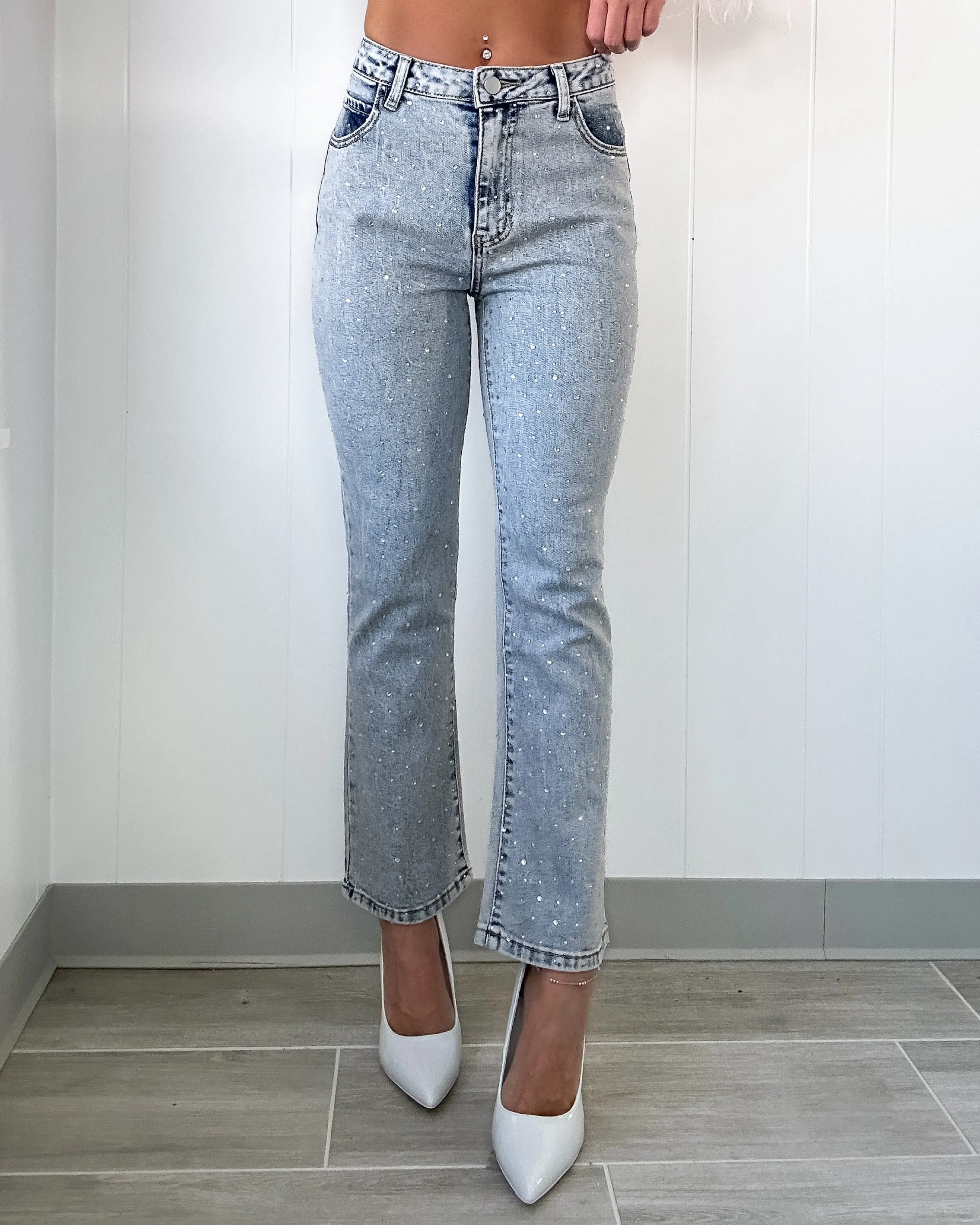 Flashin' Straight Leg Denim Jeans