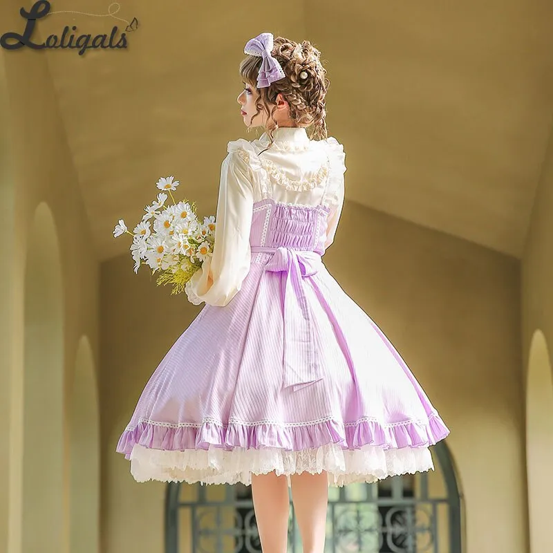 Galaxy in Summer ~ Classic Lolita JSK Dress Summer Chiffon Dress by Strawberry Witch