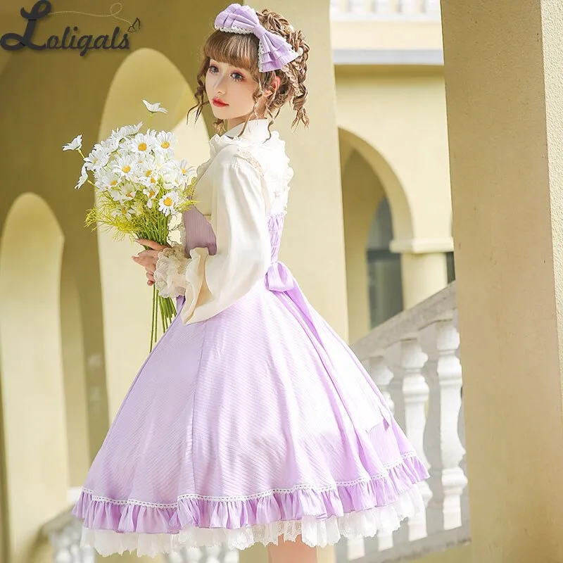 Galaxy in Summer ~ Classic Lolita JSK Dress Summer Chiffon Dress by Strawberry Witch