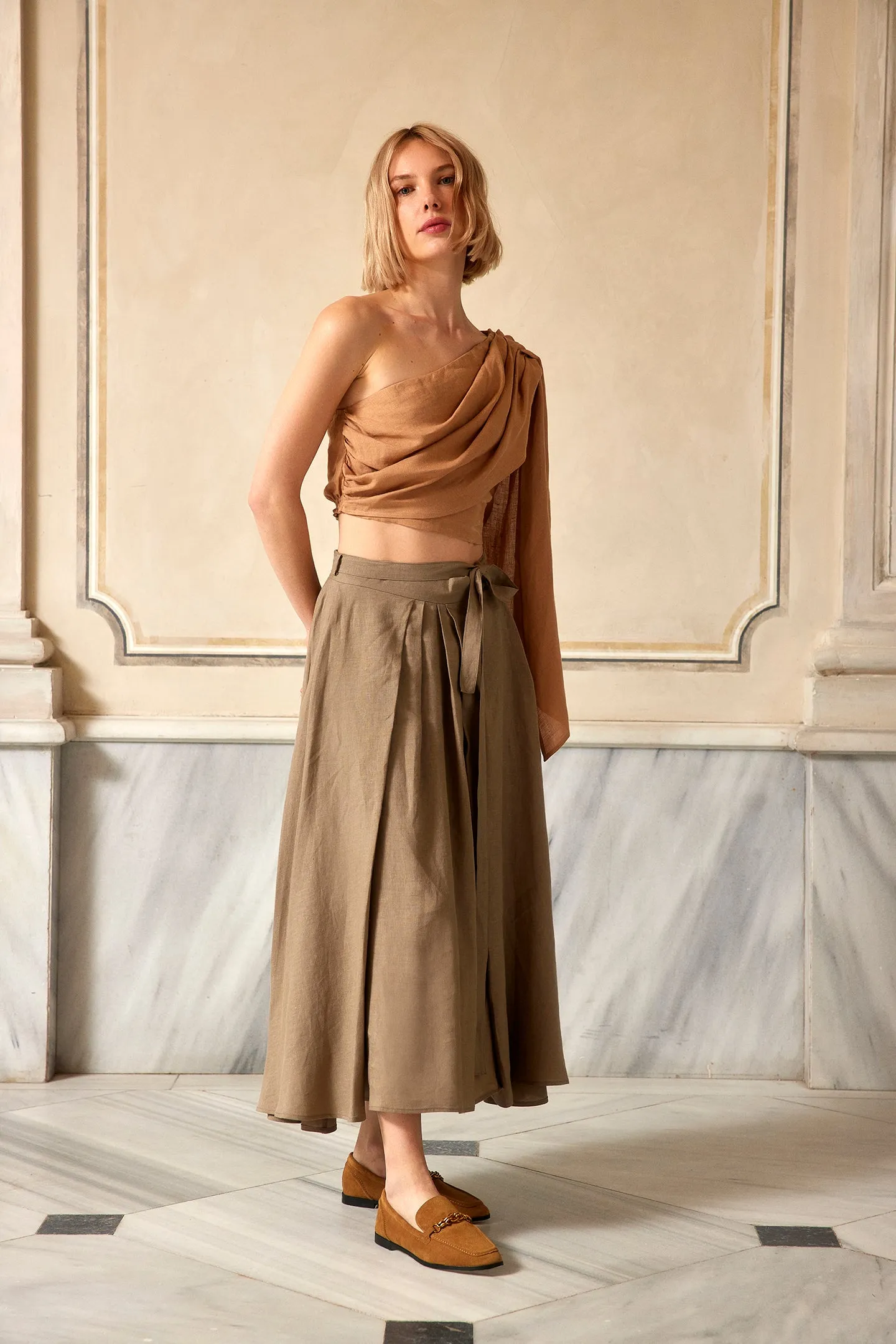 Grand Gesture Linen Skirt