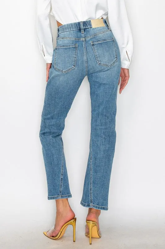 High rise straight leg Jeans