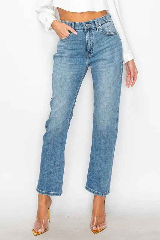 High rise straight leg Jeans