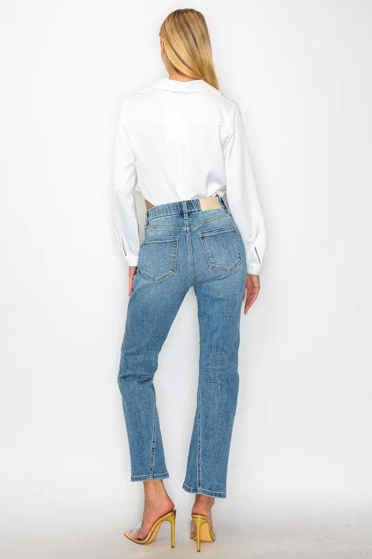 High rise straight leg Jeans