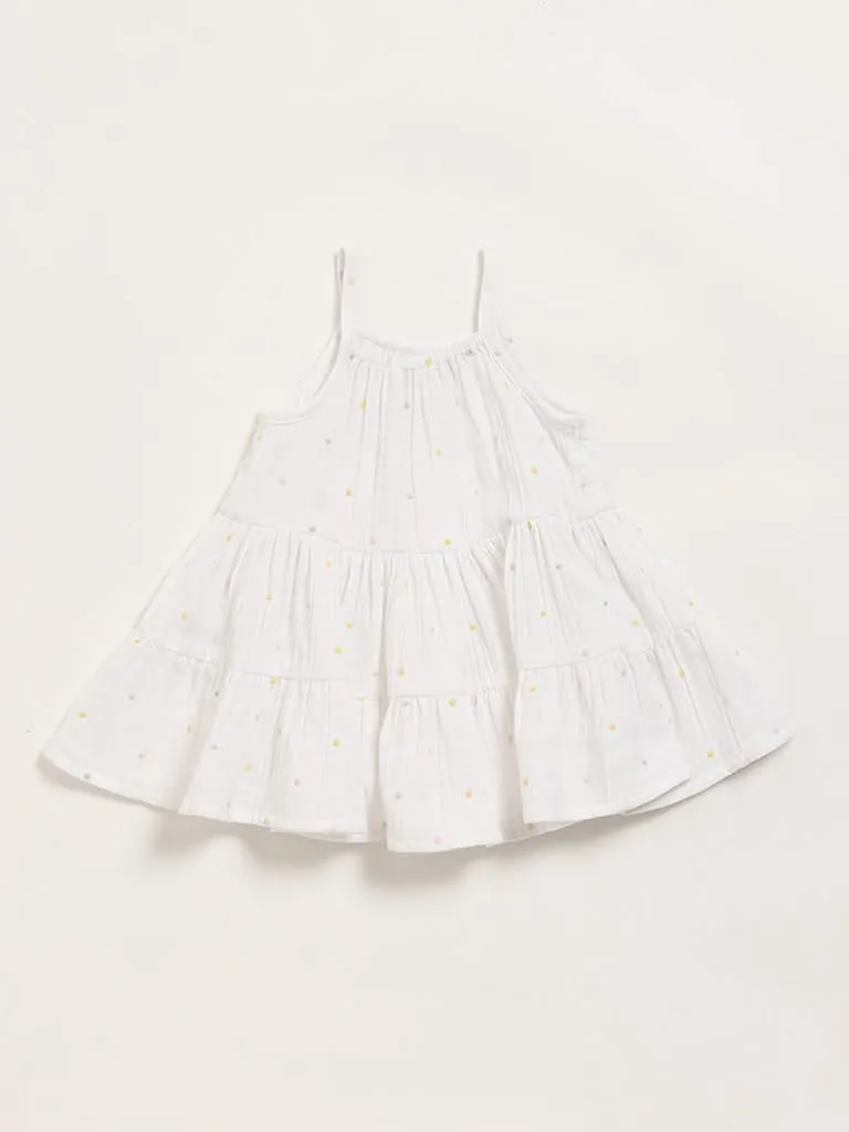 HOP Baby White Flared Dress