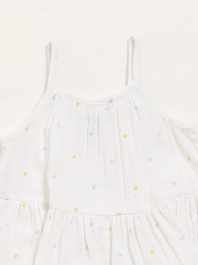 HOP Baby White Flared Dress