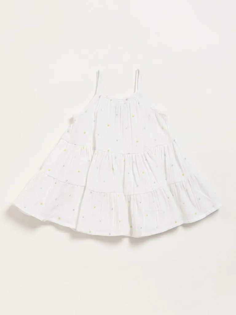 HOP Baby White Flared Dress