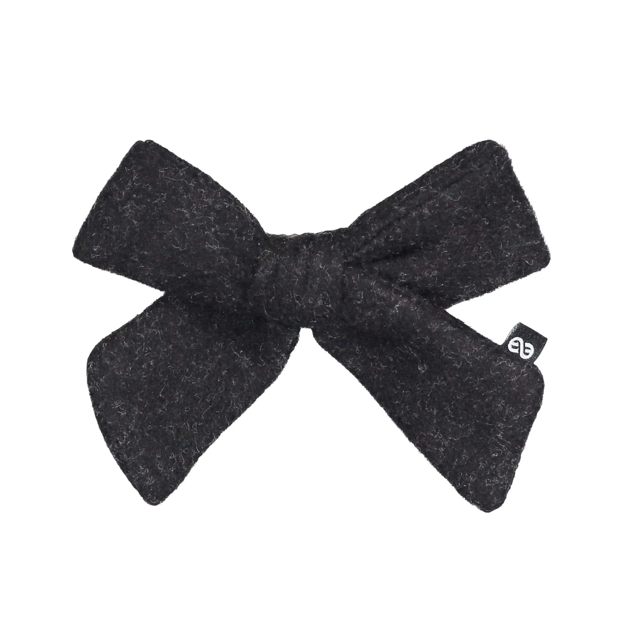 Knot Black Woolen Bow