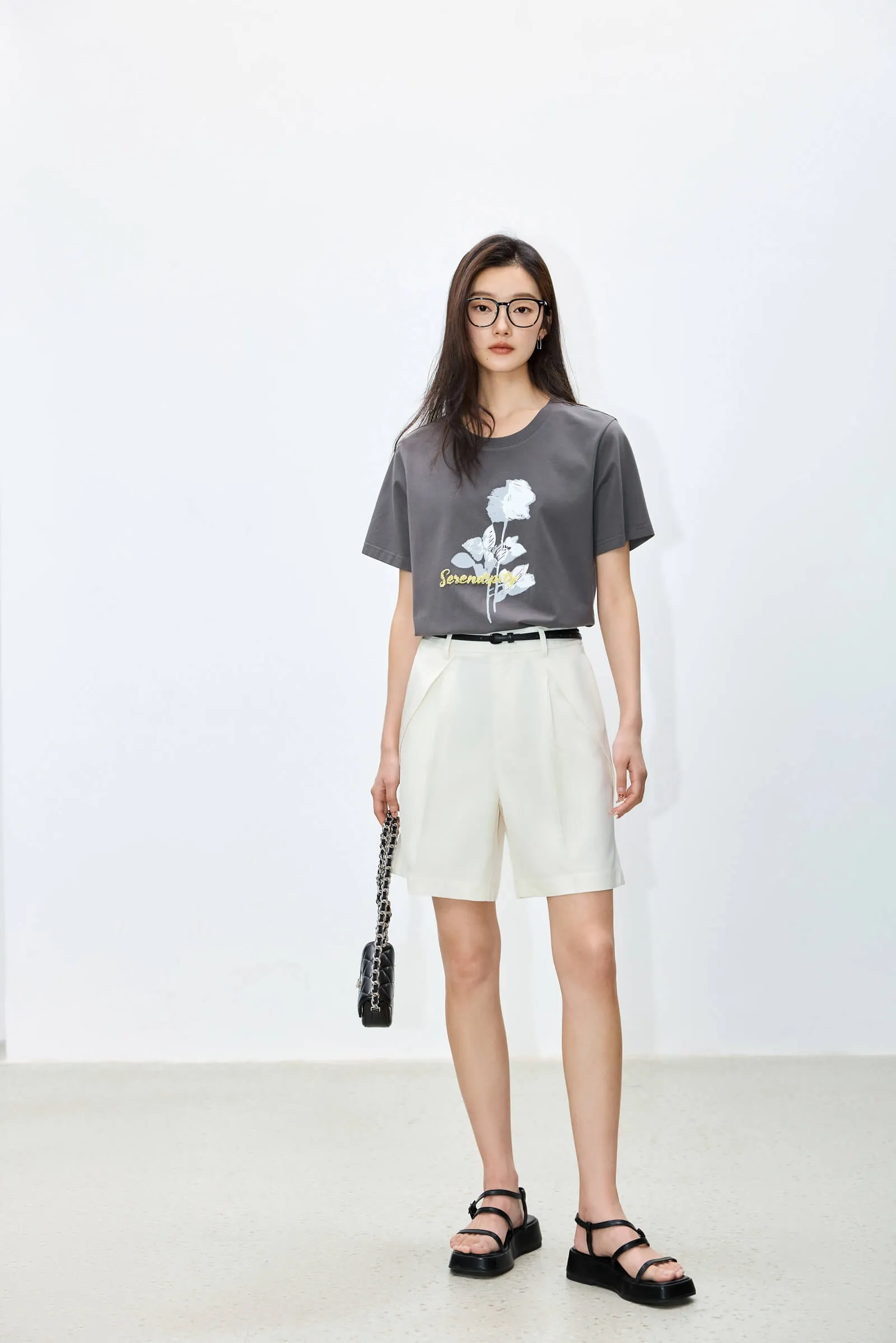 LILY Cool Vinegar Drop Wide Leg Shorts