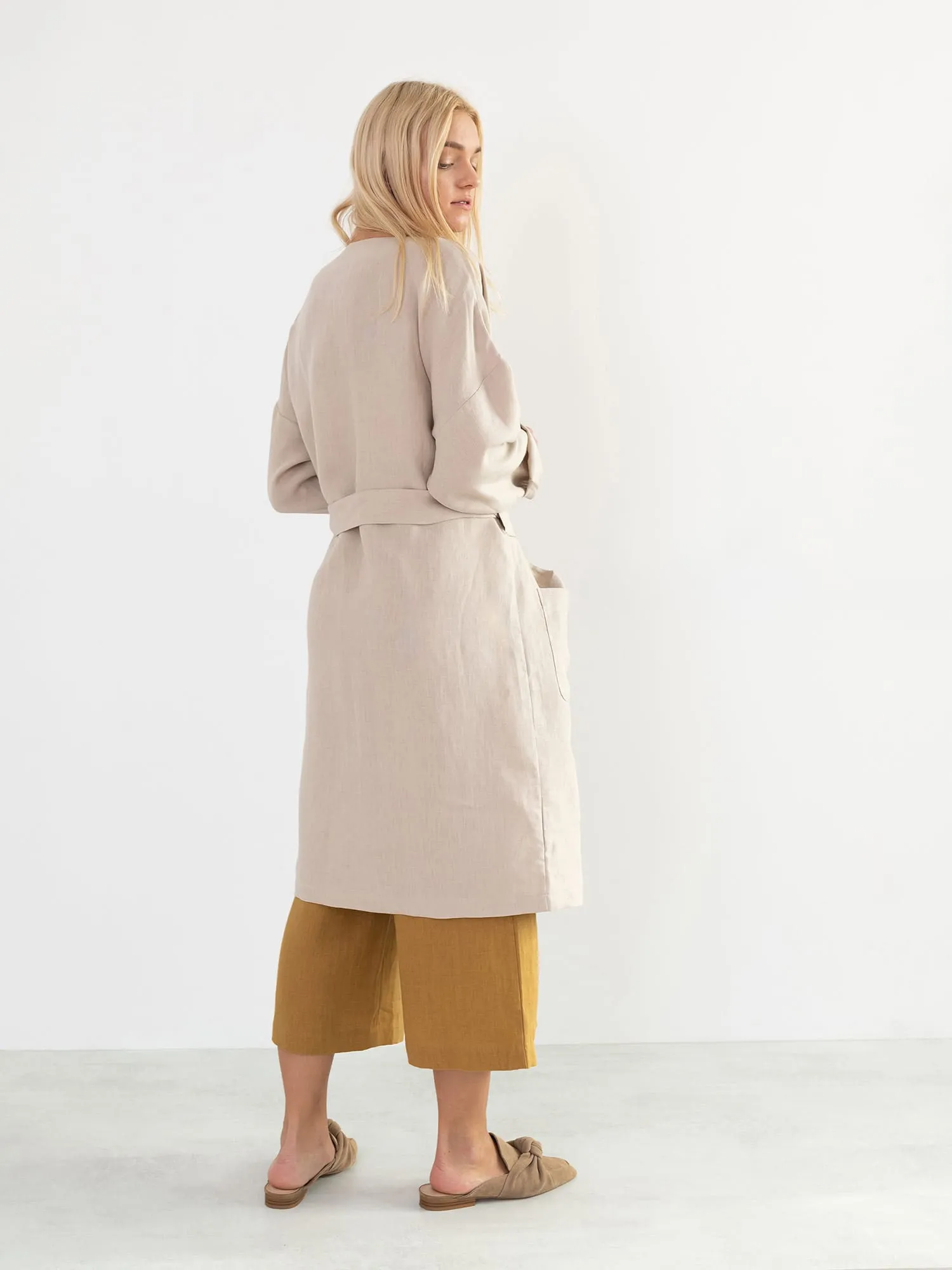 Linen Robe Coat