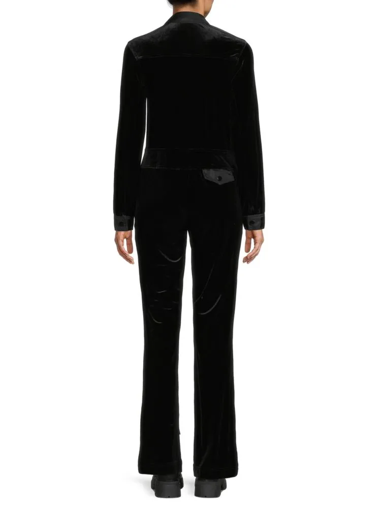 Marrisa Wilson New York Velvet Wide Leg Jumpsuit, Black