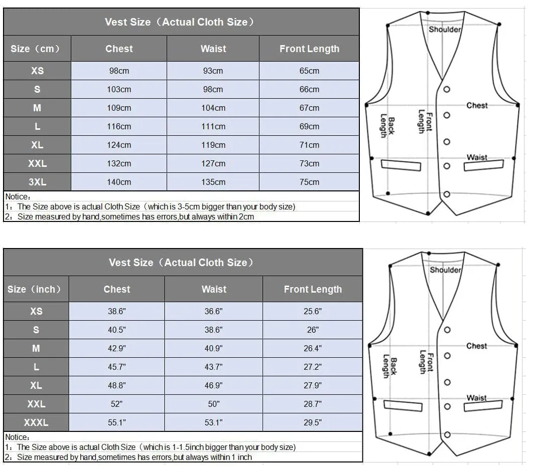 Men's Suit Vest Herringbone Notch Lapel Waistcoat