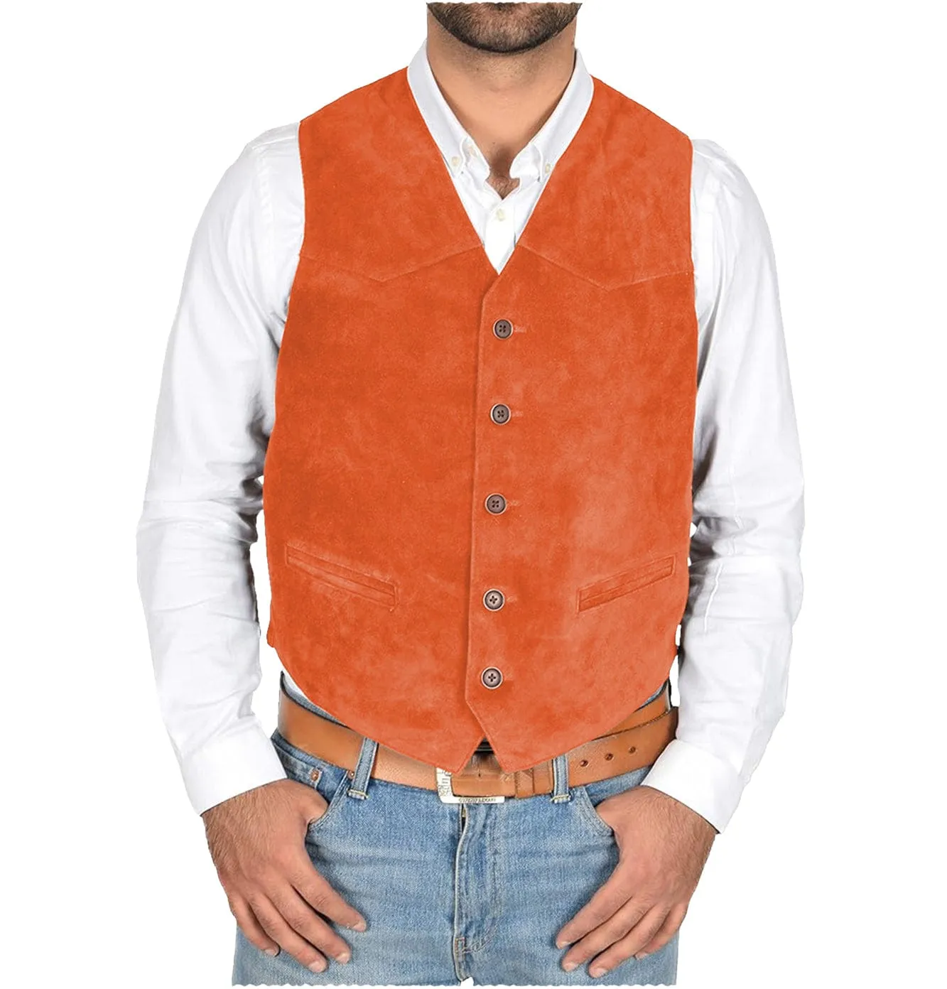 Men's Vest Business Casual V Lapel Waistcoat