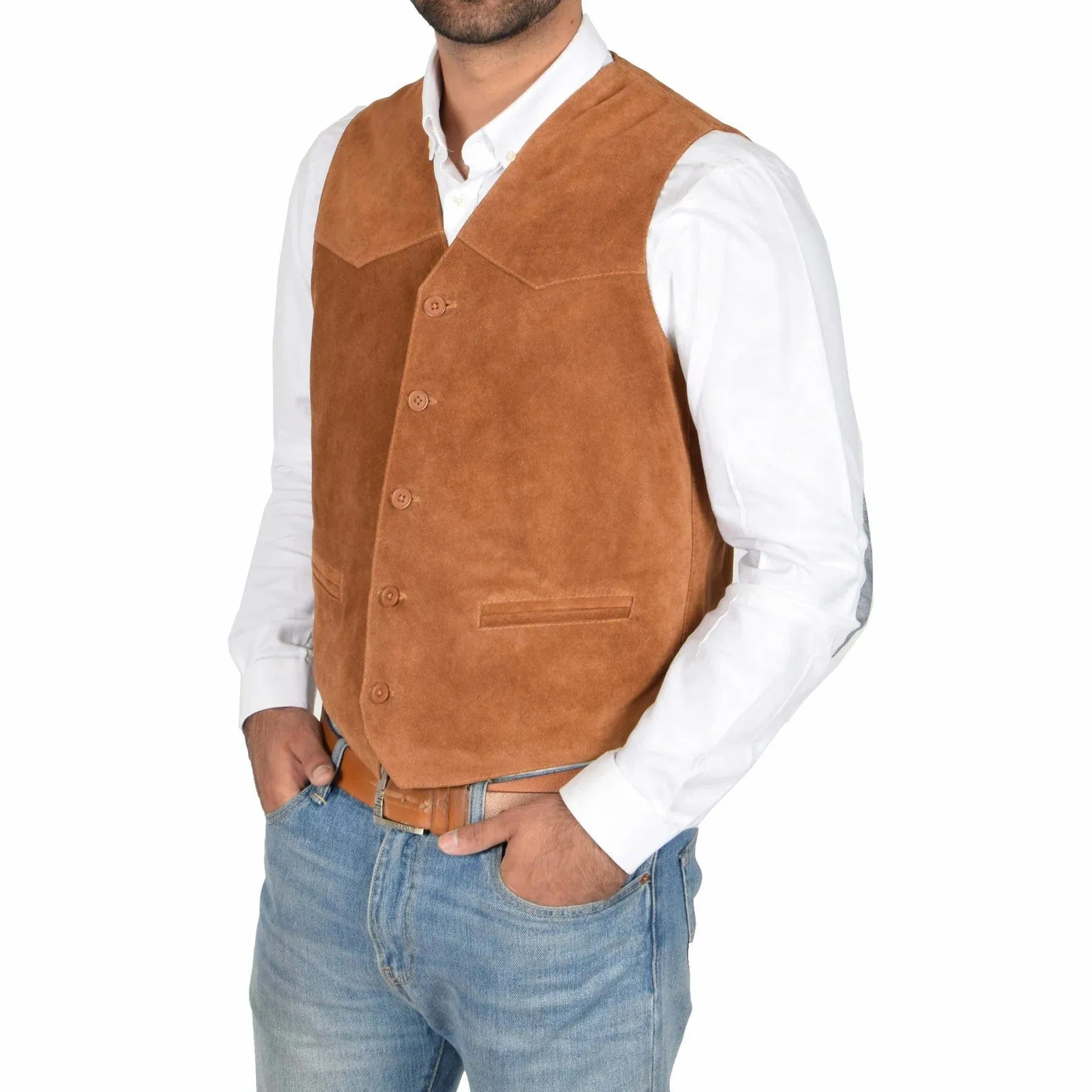 Men's Vest Business Casual V Lapel Waistcoat