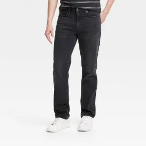 New - Goodfellow & Co Men's Mid Rise Straight Fit Leg Below Knee Jeans Midweight