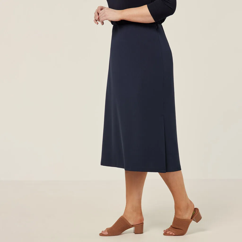 NNT Uniforms Crepe Stretch Midi Length A-line Skirt (CAT2RV)