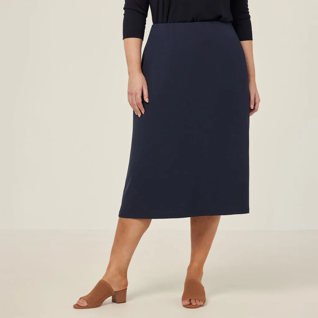 NNT Uniforms Crepe Stretch Midi Length A-line Skirt (CAT2RV)