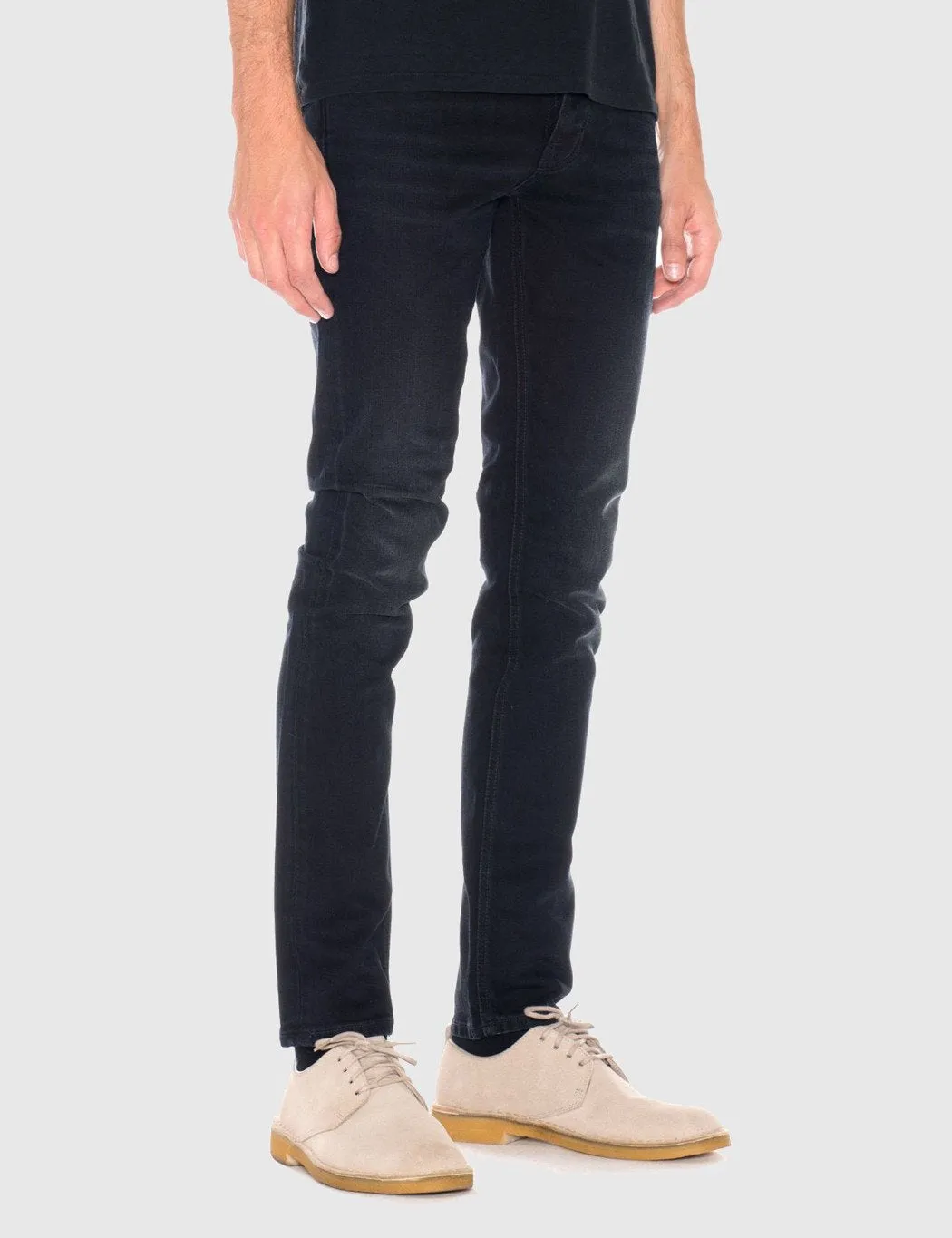 Nudie Grim Tim Jeans (Slim Straight) - Hidden Blue