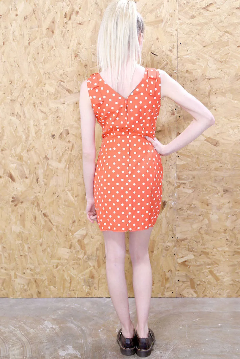 Orange Polka Dot Dress