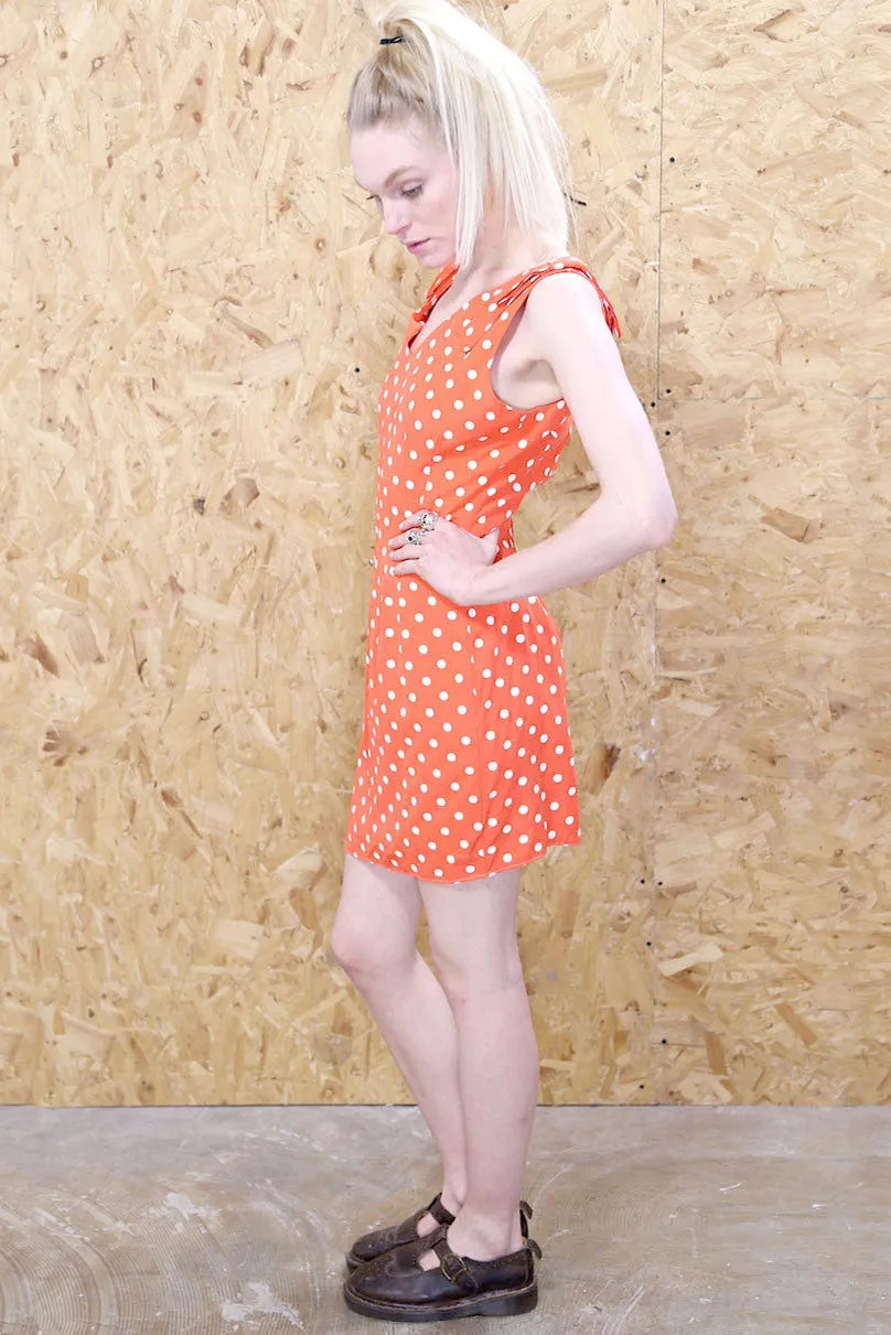 Orange Polka Dot Dress