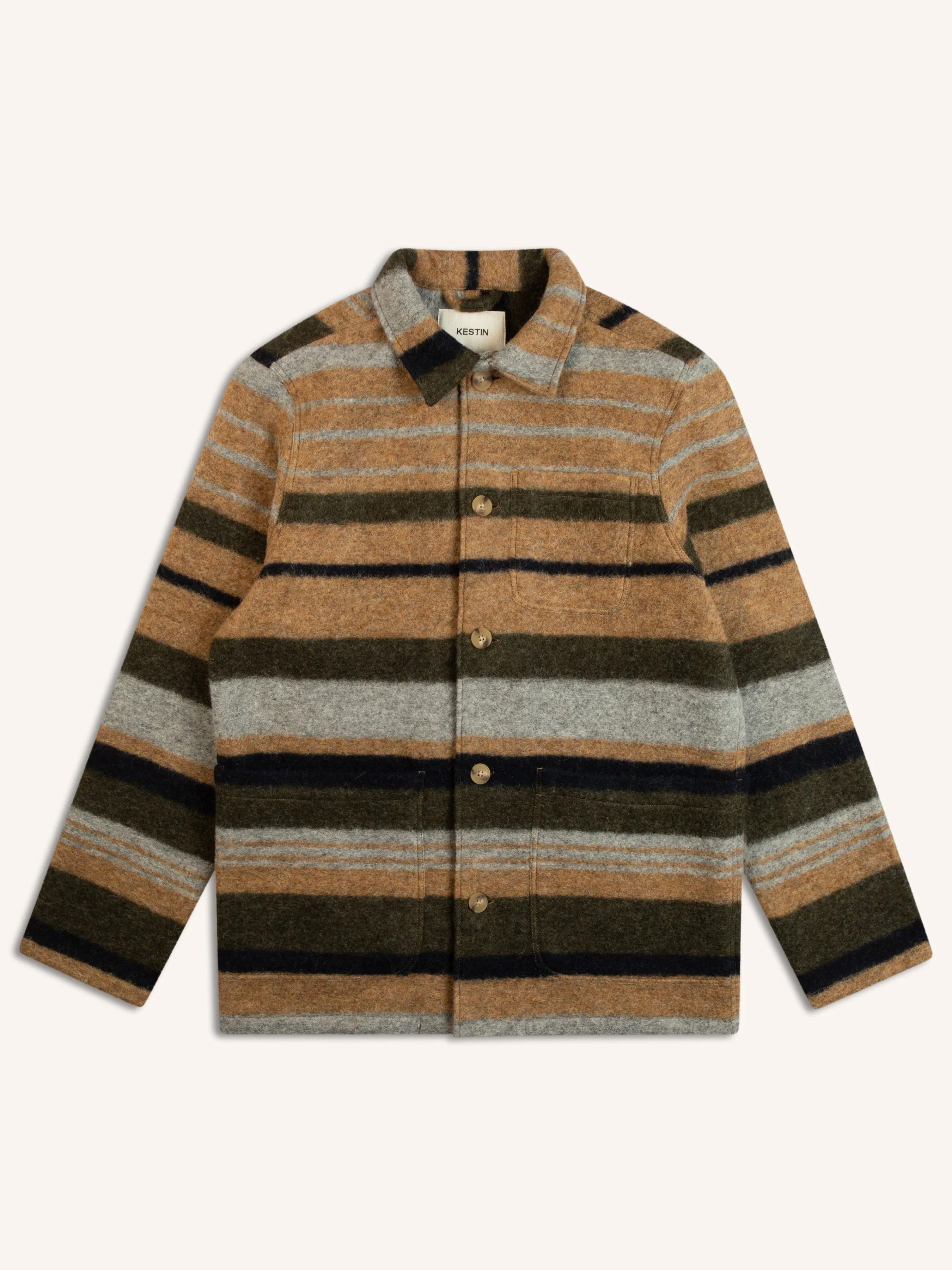 Ormiston Jacket In Stripe Wool Blend