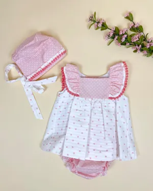 Pink Polka Dot Set