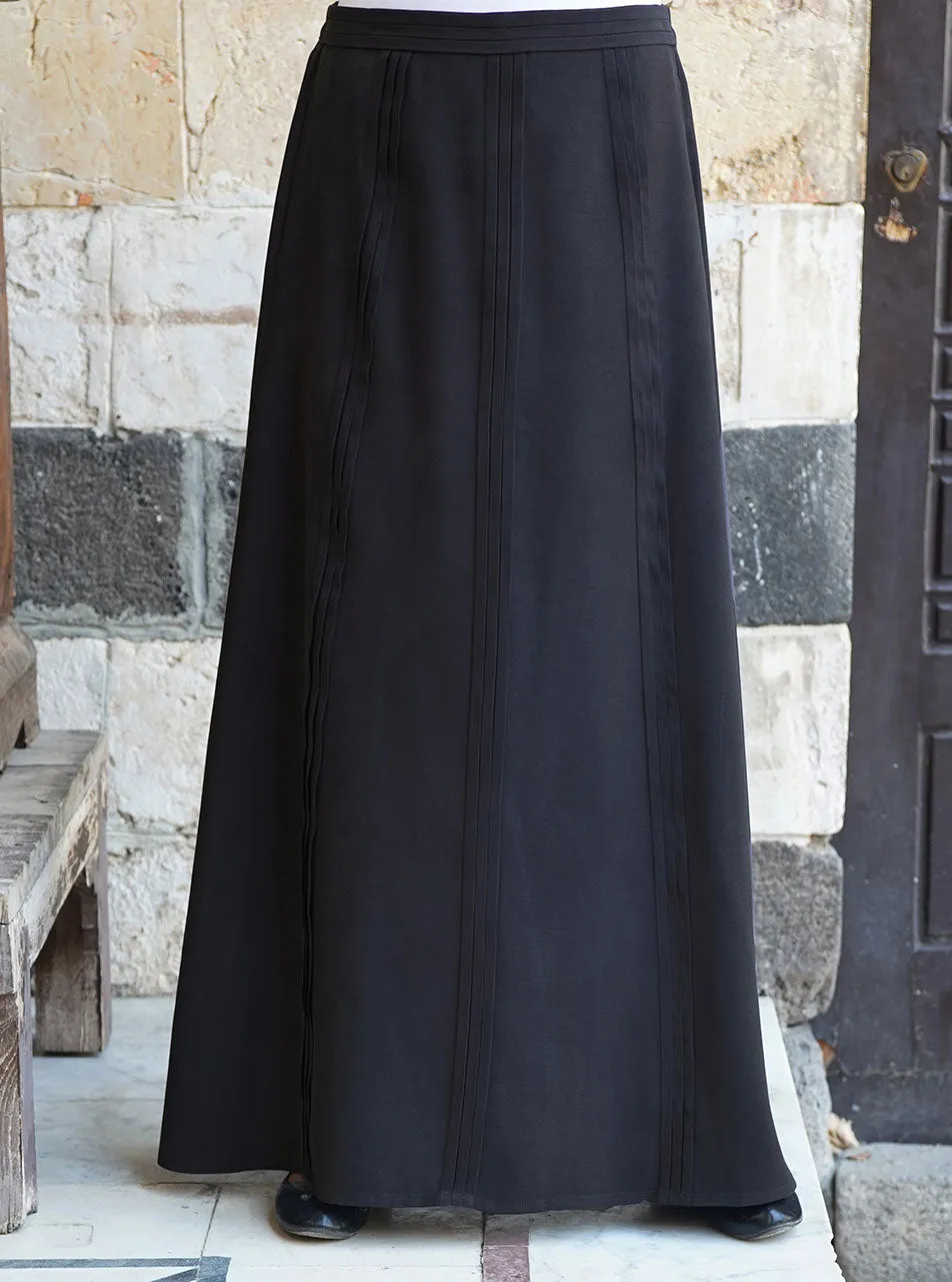 Pleated Maxi Skirt