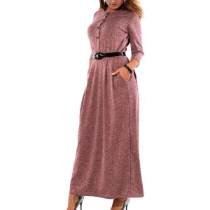 Plus Size Pleated Vintage Style Dress