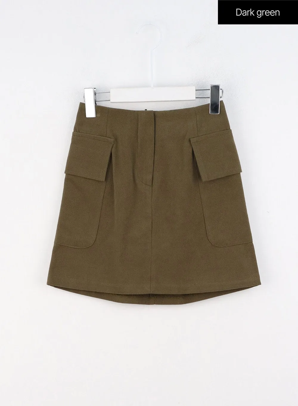 Pocketed A-Line Mini Skirt OO323