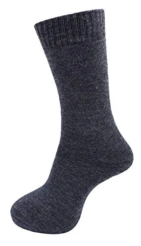 RC. ROYAL CLASS Men's Woolen Calf Length Solid Thick Terry Winter Wear Socks (Multicolor, Free Size) - Combo Pack of 5 Pairs