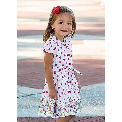 Sarah Louise Red Polka Dot Dress