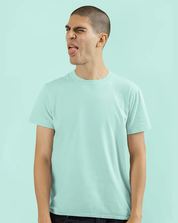 SHORT SLEEVE T SHIRT - Light Teal Green