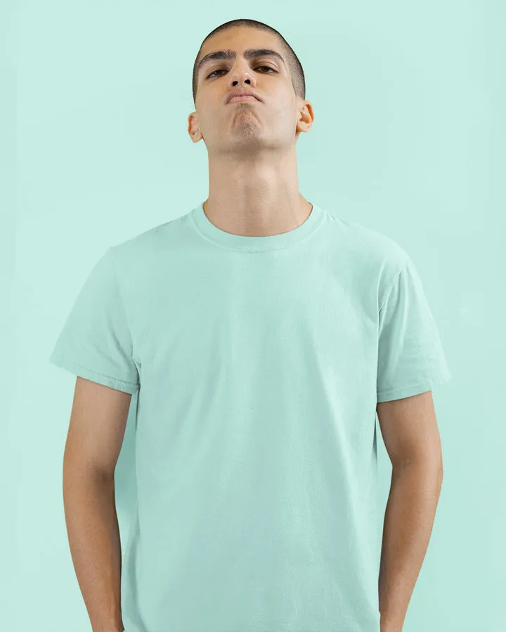 SHORT SLEEVE T SHIRT - Light Teal Green