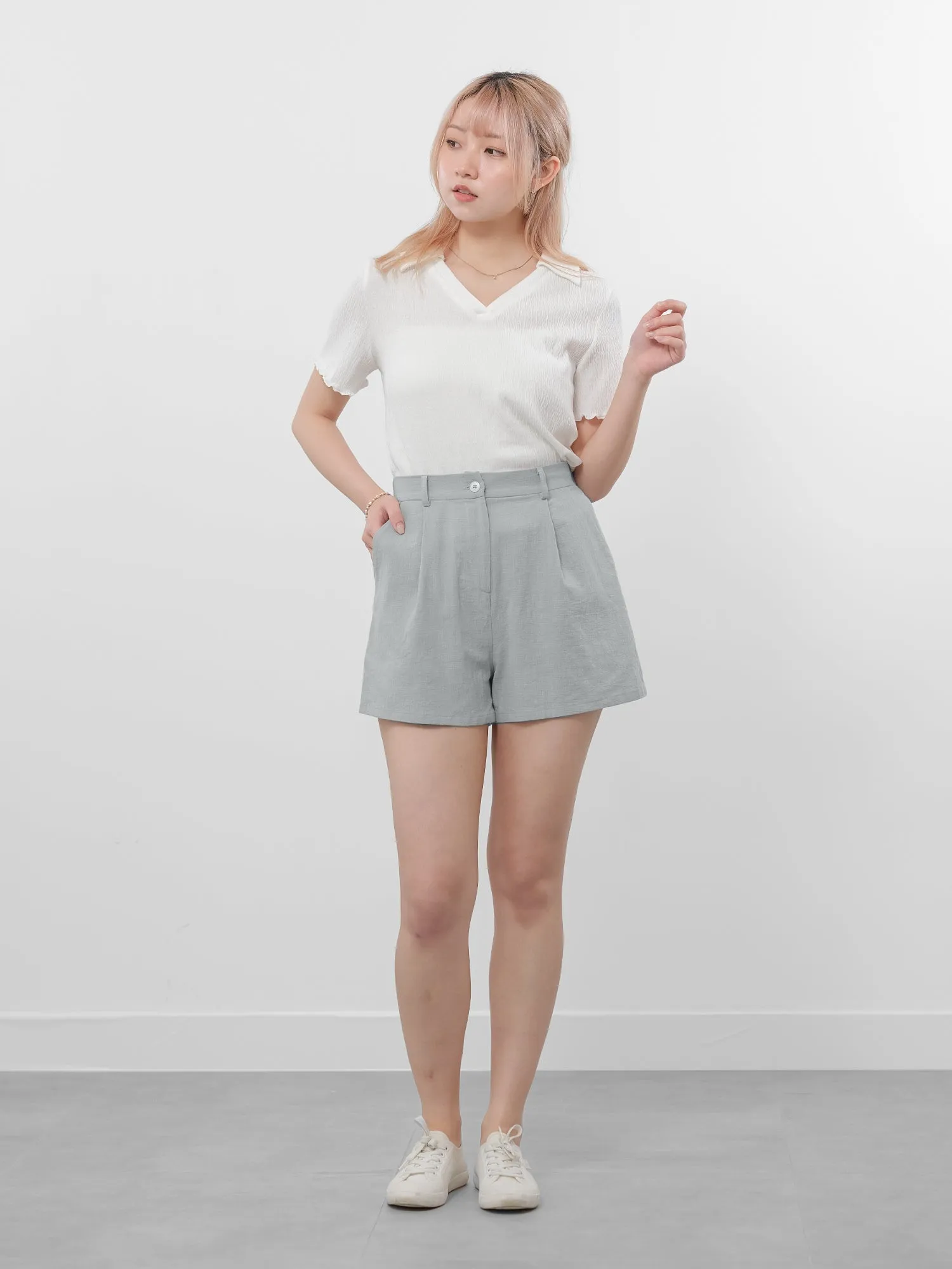 Summer Wide Leg Linen Shorts