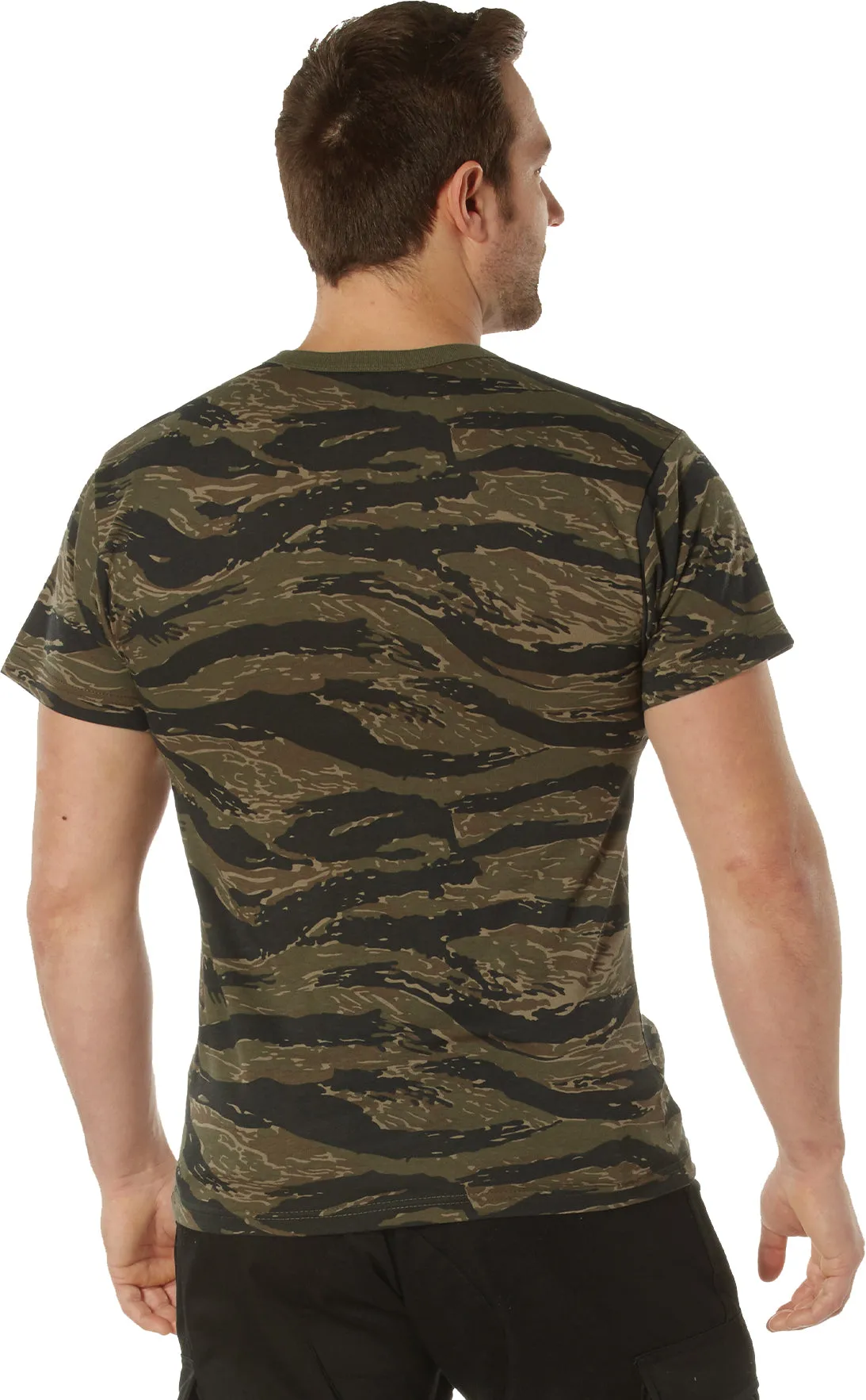 Tiger Stripe Camo Cotton / Polyester Pocket T-shirt