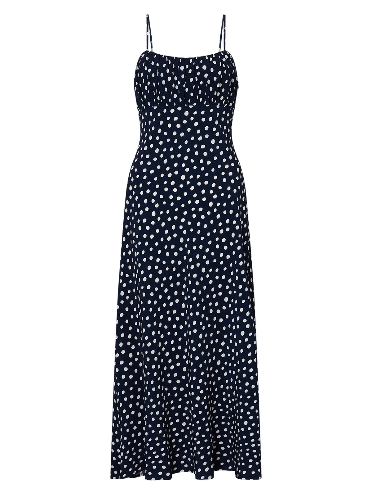 Velma Mixed Polka Dot Midi Dress