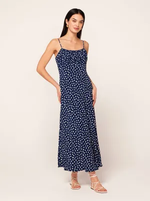 Velma Mixed Polka Dot Midi Dress