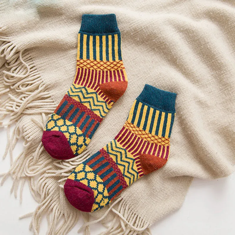 Vintage Geometry Socks